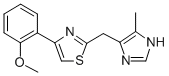 4-(2-methoxyphenyl)-2-(4(5)-methyl-5(4)-imidazolylmethyl)thiazole CAS#: 129486-32-4