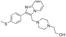 4-[[2-[p-(Methylthio)phenyl]imidazo[1,2-a]pyridin-3-yl]methyl]-1-piperazineethanol CAS#: 3323-25-9
