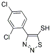 4-(2,4-DICHLOROPHENYL)-1,2,3-THIADIAZOL-5-YLHYDROSULFIDE CAS#: 338408-96-1