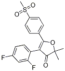 4-(2,4-difluorophenyl)-2,2-dimethyl-5-(4-(methylsulfonyl)phenyl)furan-3(2H)-one CAS#: 301691-79-2