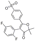 4-(2,5-difluorophenyl)-2,2-dimethyl-5-(4-(methylsulfonyl)phenyl)furan-3(2H)-one CAS#: 301692-24-0