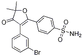 4-(3-(3-bromophenyl)-5,5-dimethyl-4-oxo-4,5-dihydrofuran-2-yl)benzenesulfonamide CAS#: 301693-04-9