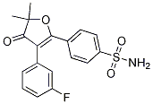 4-(3-(3-fluorophenyl)-5,5-dimethyl-4-oxo-4,5-dihydrofuran-2-yl)benzenesulfonamide CAS#: 301692-76-2