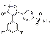 4-(3-(3,5-difluorophenyl)-5,5-dimethyl-4-oxo-4,5-dihydrofuran-2-yl)benzenesulfonamide CAS#: 301692-68-2