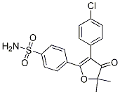 4-(3-(4-chlorophenyl)-5,5-dimethyl-4-oxo-4,5-dihydrofuran-2-yl)benzenesulfonamide CAS#: 301692-98-8