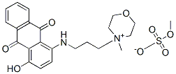 4-[3-[(9,10-dihydro-4-hydroxy-9,10-dioxoanthryl)amino]propyl]-4-methylmorpholinium methyl sulphate CAS#: 38866-20-5