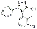 4-(3-CHLORO-2-METHYL-PHENYL)-5-PYRIDIN-4-YL-4H-[1,2,4]TRIAZOLE-3-THIOL CAS#: 380335-54-6