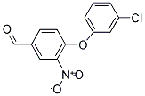 4-(3-CHLOROPHENOXY)-3-NITROBENZENECARBALDEHYDE CAS#: 320417-03-6