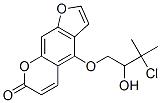 4-(3-Chloro-2-hydroxy-3-methylbutoxy)-7H-furo[3,2-g][1]benzopyran-7-one CAS#: 36150-06-8