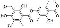 4-[(3-Chloro-5-formyl-4,6-dihydroxy-2-methylbenzoyl)oxy]-2-hydroxy-3,6-dimethylbenzoic acid methyl ester CAS#: 479-16-3