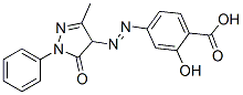 4-[(3-Methyl-5-oxo-1-phenyl-2-pyrazolin-4-yl)azo]salicylic acid CAS#: 30957-62-1