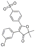 4-(3-chlorophenyl)-2,2-dimethyl-5-(4-(methylsulfonyl)phenyl)furan-3(2H)-one CAS#: 301691-41-8