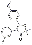 4-(3-fluorophenyl)-2,2-dimethyl-5-(4-(methylthio)phenyl)furan-3(2H)-one CAS#: 301693-50-5