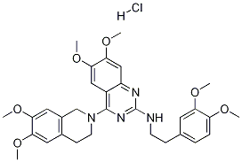 4-(3,4-Dihydro-6,7-diMethoxy-2(1H)-isoquinolinyl)-N-[2-(3,4-diMethoxyphenyl)ethyl]-6,7-diMethoxy-2-quinazolinaMine Monohydrochloride CAS#: 142715-48-8