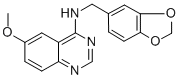 4-[[3',4'-(METHYLENEDIOXY)BENZYL]AMINO]-6-METHOXYQUINAZOLINE CAS#: 150450-42-3