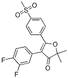 4-(3,4-difluorophenyl)-2,2-dimethyl-5-(4-(methylsulfonyl)phenyl)furan-3(2H)-one CAS#: 301691-77-0