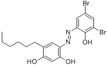 4-[(3,5-Dibromo-2-hydroxyphenyl)azo]-6-hexylresorcinol CAS#: 3565-32-0