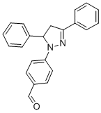 4-(3,5-Diphenyl-4,5-dihydro-1H-pyrazol-1-yl)benzaldehyde CAS#: 34114-09-5
