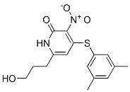 4-(3,5-dimethylphenyl)sulfanyl-6-(3-hydroxypropyl)-3-nitro-1H-pyridin- 2-one CAS#: 175437-65-7