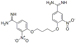 4-[4-(4-carbamimidoyl-2-nitro-phenoxy)butoxy]-3-nitro-benzenecarboximi damide CAS#: 125880-76-4