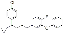 4-[4-(4-chlorophenyl)-4-cyclopropyl-butyl]-1-fluoro-2-phenoxy-benzene CAS#: 119544-94-4