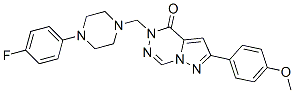 4-[[4-(4-fluorophenyl)piperazin-1-yl]methyl]-8-(4-methoxyphenyl)-1,3,4 ,9-tetrazabicyclo[4.3.0]nona-2,6,8-trien-5-one CAS#: 148680-63-1