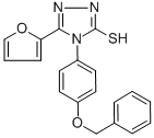 4-[4-(BENZYLOXY)PHENYL]-5-(2-FURYL)-4H-1,2,4-TRIAZOLE-3-THIOL CAS#: 306936-84-5