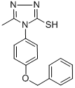 4-[4-(BENZYLOXY)PHENYL]-5-METHYL-4H-1,2,4-TRIAZOLE-3-THIOL CAS#: 306936-82-3