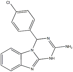 4-(4-CHLORO-PHENYL)-1,4-DIHYDRO-BENZO[4,5]IMIDAZO[1,2-A][1,3,5]TRIAZIN-2-YLAMINE CAS#: 306288-55-1