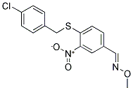 4-[(4-CHLOROBENZYL)SULFANYL]-3-NITROBENZENECARBALDEHYDE O-METHYLOXIME CAS#: 303996-07-8