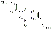 4-[(4-CHLOROBENZYL)SULFANYL]-3-NITROBENZENECARBALDEHYDE OXIME CAS#: 303996-06-7