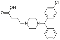 4-[(4-CHLOROPHENYL)PHENYLMETHYL]-1-PIPERAZINEBUTANOIC ACID CAS#: 139329-66-1