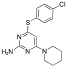 4-[(4-CHLOROPHENYL)SULFANYL]-6-PIPERIDINO-2-PYRIMIDINAMINE CAS#: 339016-05-6