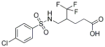 4-(([(4-CHLOROPHENYL)SULFONYL]AMINO)METHYL)-5,5,5-TRIFLUOROPENTANOIC ACID CAS#: 321970-80-3