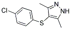 4-[(4-CHLOROPHENYL)THIO]-3,5-DIMETHYL-1H-PYRAZOLE CAS#: 301858-86-6