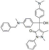 4-[[4-(Dimethylamino)phenyl]hydroxy[4-[methyl(phenylmethyl)amino]phenyl]methyl]-1,2-dihydro-1,5-dimethyl-2-phenyl-3H-pyrazol-3-one CAS#: 3897-09-4