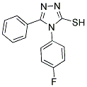 4-(4-FLUOROPHENYL)-5-PHENYL-4H-1,2,4-TRIAZOL-3-YLHYDROSULFIDE CAS#: 120873-34-9