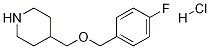 4-{[(4-Fluorobenzyl)oxy]methyl}piperidinehydrochloride CAS#: 123855-53-8