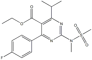 4-(4-Fluorophenyl)-6-isopropyl-2-[(Methanesulfonyl)MethylaMino]pyriMidine-5-carboxylic acid ethyl ester CAS#: 147118-30-7