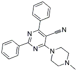 4-(4-METHYLPIPERAZINO)-2,6-DIPHENYL-5-PYRIMIDINECARBONITRILE CAS#: 320418-29-9