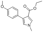 4-(4-Methoxyphenyl)-1-methyl-1H-pyrrole-3-carboxylic acid ethyl ester CAS#: 131924-95-3