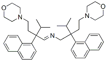4-[4-Methyl-3-[N-[3-methyl-2-(2-morpholinoethyl)-2-(1-naphtyl)butyl]formimidoyl]-3-(1-naphtyl)pentyl]morpholine CAS#: 33310-66-6