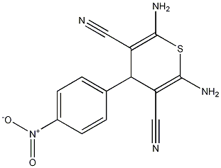 4-(4-Nitrophenyl)-2,6-diamino-4H-thiopyran-3,5-dicarbonitrile CAS#: 127118-57-4