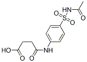 4-[[4-[(acetamido)sulphonyl]phenyl]amino]-4-oxobutyric acid CAS#: 3811-16-3