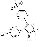4-(4-bromophenyl)-2,2-dimethyl-5-(4-(methylsulfonyl)phenyl)furan-3(2H)-one CAS#: 301691-73-6