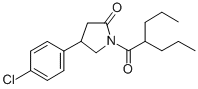 4-(4-chlorophenyl)-1-(2-propylpentanoyl)pyrrolidin-2-one CAS#: 137427-77-1