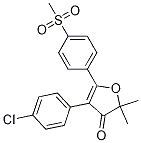4-(4-chlorophenyl)-2,2-dimethyl-5-(4-(methylsulfonyl)phenyl)furan-3(2H)-one CAS#: 301691-34-9