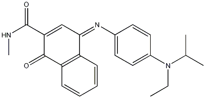 4-[[4-[ethyl(1-methylethyl)amino]phenyl]imino]-1,4-dihydro-N-methyl-1-oxo-2-Naphthalenecarboxamide CAS#: 161358-44-7