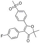 4-(4-fluorophenyl)-2,2-dimethyl-5-(4-(methylsulfonyl)phenyl)furan-3(2H)-one CAS#: 301691-32-7