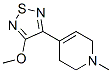 4-(4-methoxy-1,2,5-thiadiazol-3-yl)-1-methyl-1,2,3,6-tetrahydropyridine CAS#: 152720-15-5